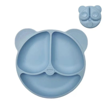 NATURBISS PLATE – Environmentally Friendly Silicone Suction Plate with Cartoon Design (BPA-Free)