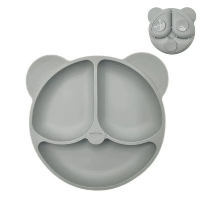 NATURBISS PLATE – Environmentally Friendly Silicone Suction Plate with Cartoon Design (BPA-Free)