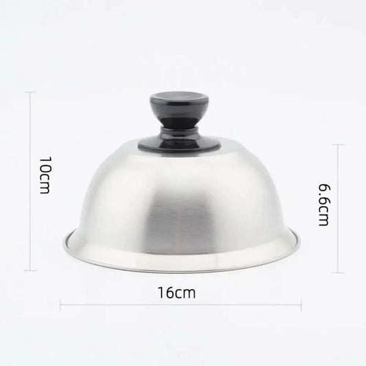 PanShield – stainless steel lid for even cooking & melting