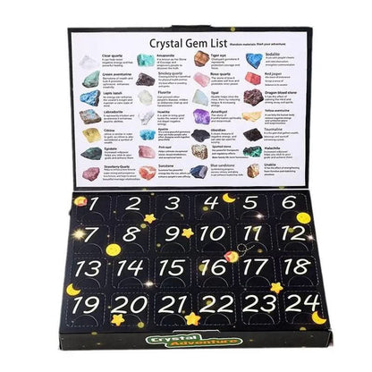 GemQuest Advent Calendar 2025 – 24 Natural Crystals for Discovery & Joy