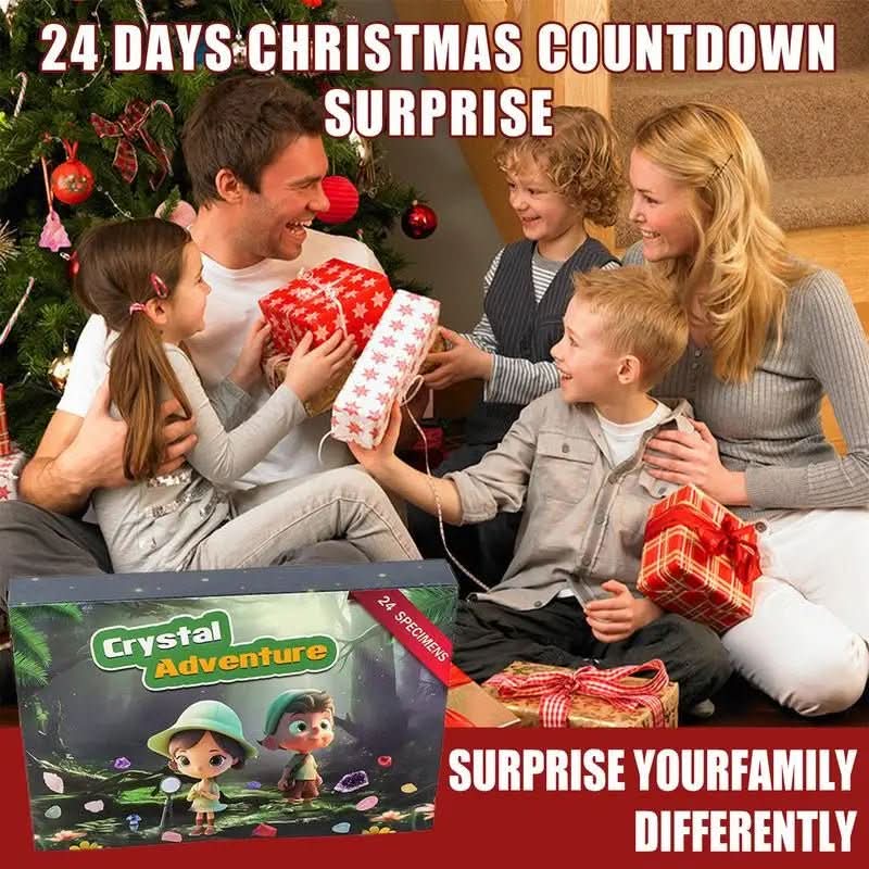 GemQuest Advent Calendar 2025 – 24 Natural Crystals for Discovery & Joy