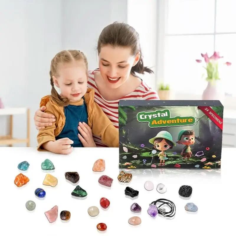 GemQuest Advent Calendar 2025 – 24 Natural Crystals for Discovery & Joy