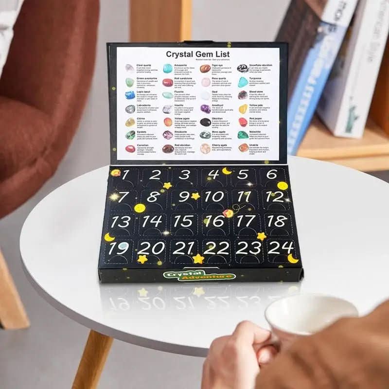 GemQuest Advent Calendar 2025 – 24 Natural Crystals for Discovery & Joy