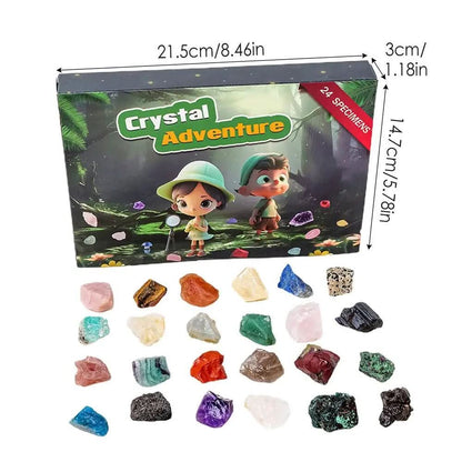 GemQuest Advent Calendar 2025 – 24 Natural Crystals for Discovery & Joy