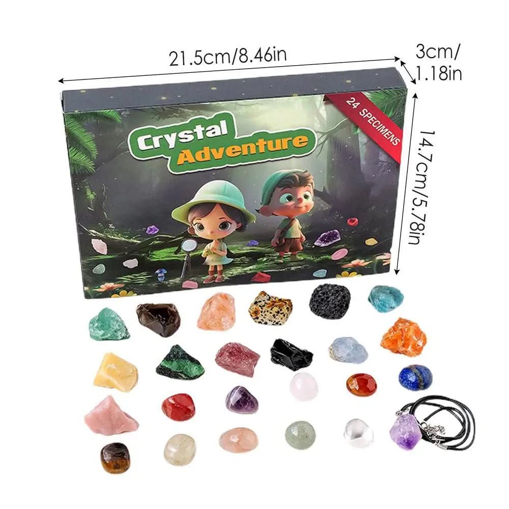 GemQuest Advent Calendar 2025 – 24 Natural Crystals for Discovery & Joy