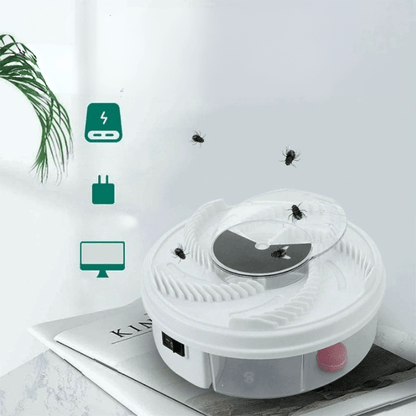 ECO CATCHER – Quiet, Environmentally Friendly Fly Catcher for Kitchen, Living Room & Garden