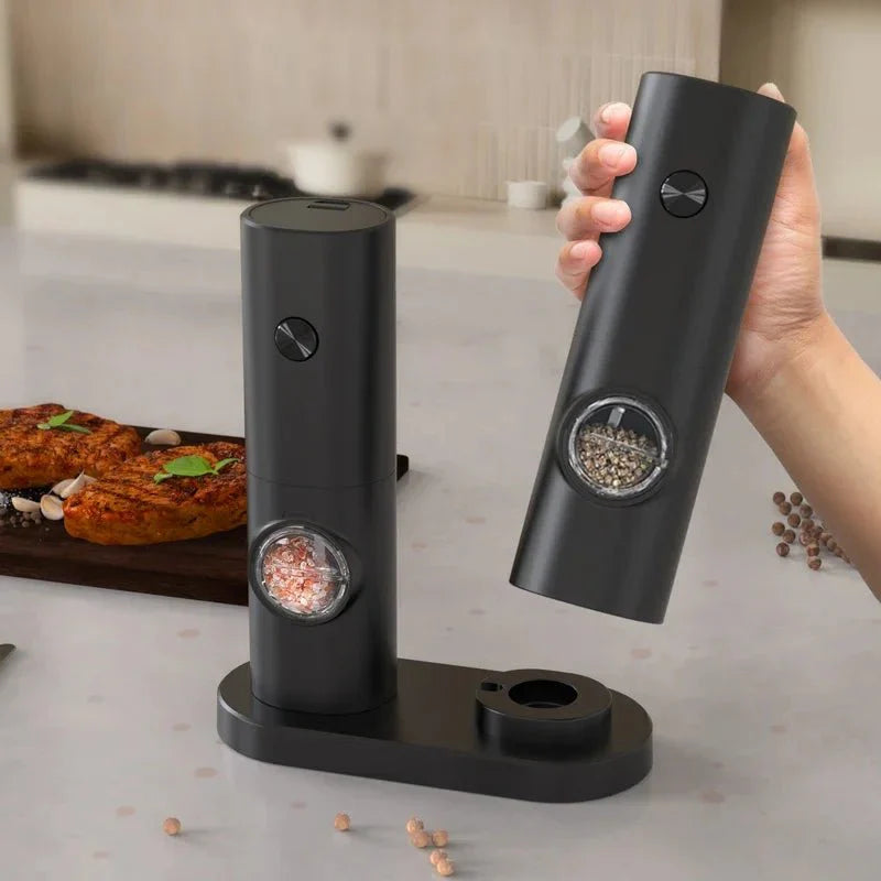 SPICE DUO – Electric Salt and Pepper Grinder Set with Adjustable Grind Setting