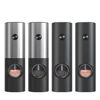 SEASONFIX – Electric Salt and Pepper Grinder Set with LED Light and Adjustable Grind Settings