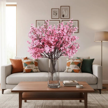 DECOPETAL – Elegant Cherry Blossom Artificial Flowers for Timeless Decoration