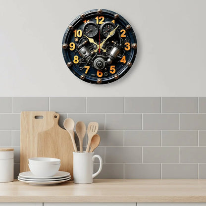 STILLA NORDLY – Silent Wooden Wall Clock for Home and Office Decoration