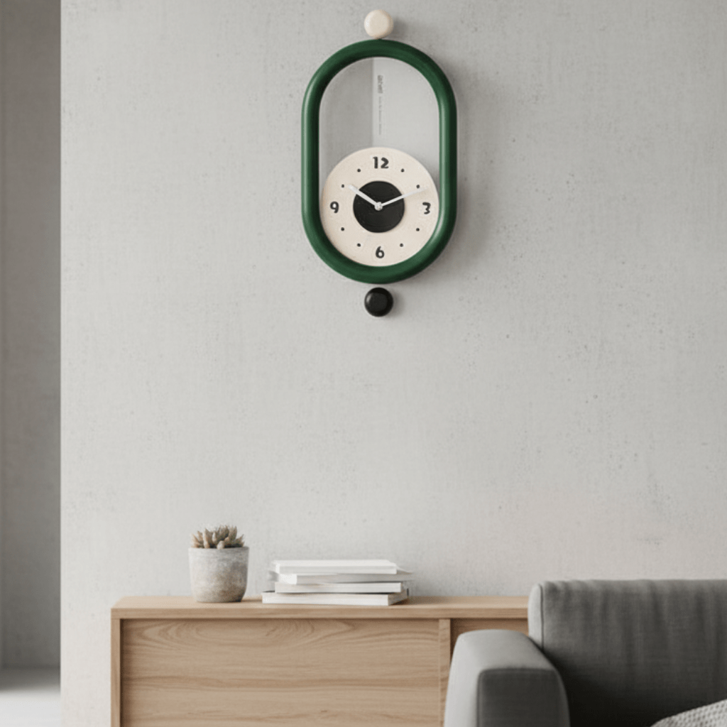 ELEGATIME – Long Wall Clock with Luxurious 3D Design and Silent Movement