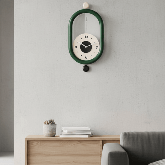 ELEGATIME – Long Wall Clock with Luxurious 3D Design and Silent Movement