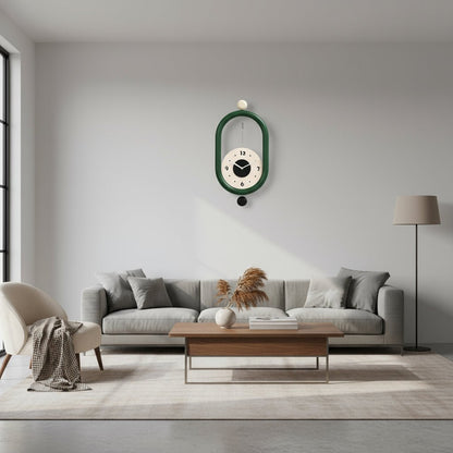 ELEGATIME – Long Wall Clock with Luxurious 3D Design and Silent Movement