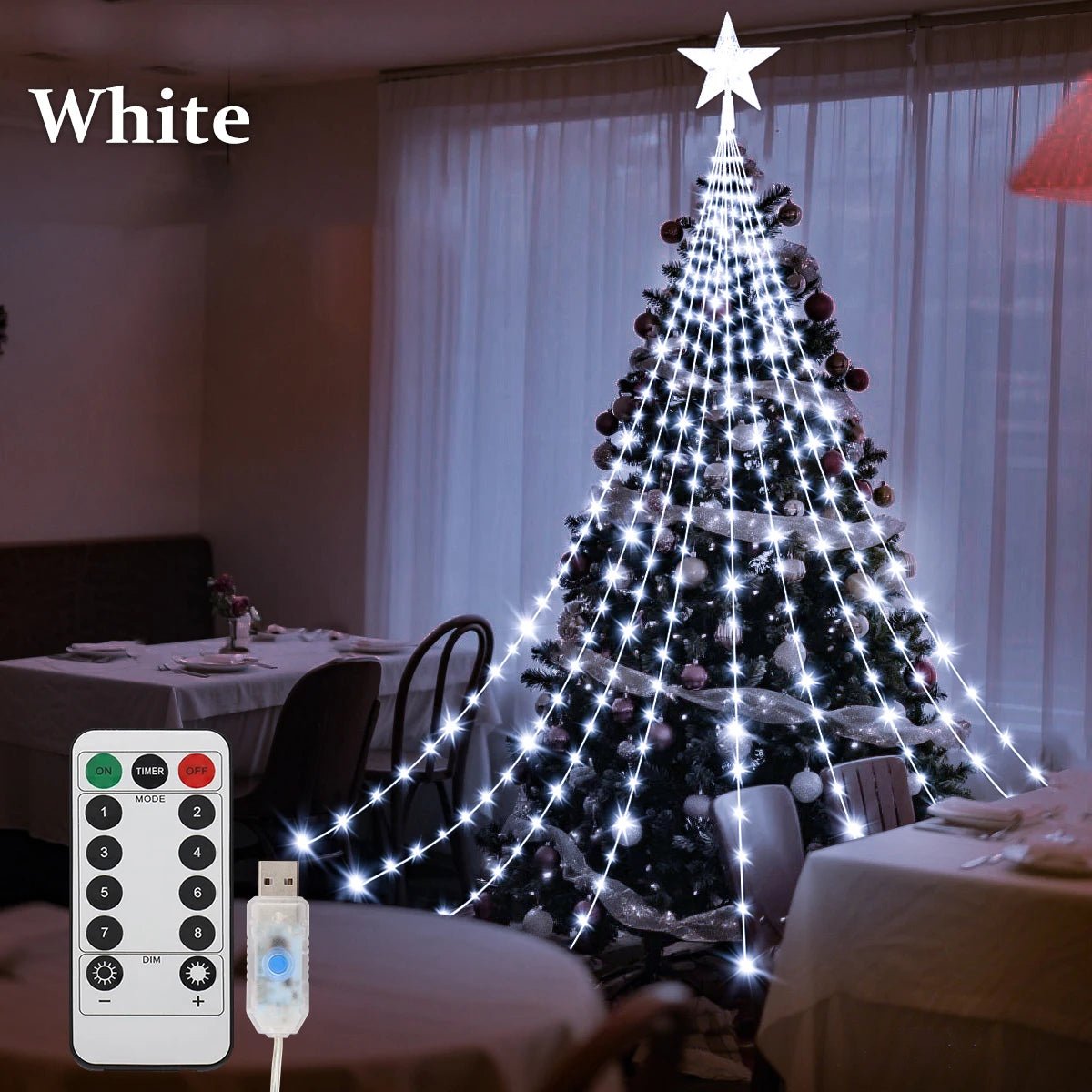 LIGHTRILL – Waterproof Christmas Fairy Lights with 8 Atmospheric Modes