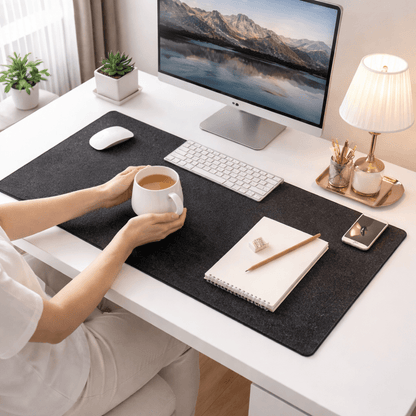 DESKSOFT – Soft Felt Desk Mat for Clean Workspaces