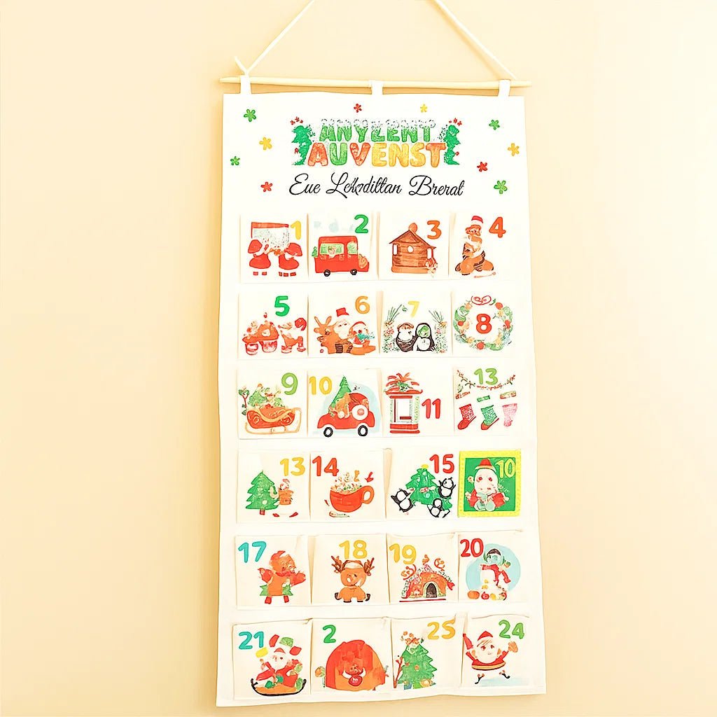 CREAFEST – DIY Advent calendar made of fabric with 24 pockets for Christmas