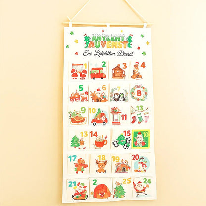 CREAFEST – DIY Advent calendar made of fabric with 24 pockets for Christmas