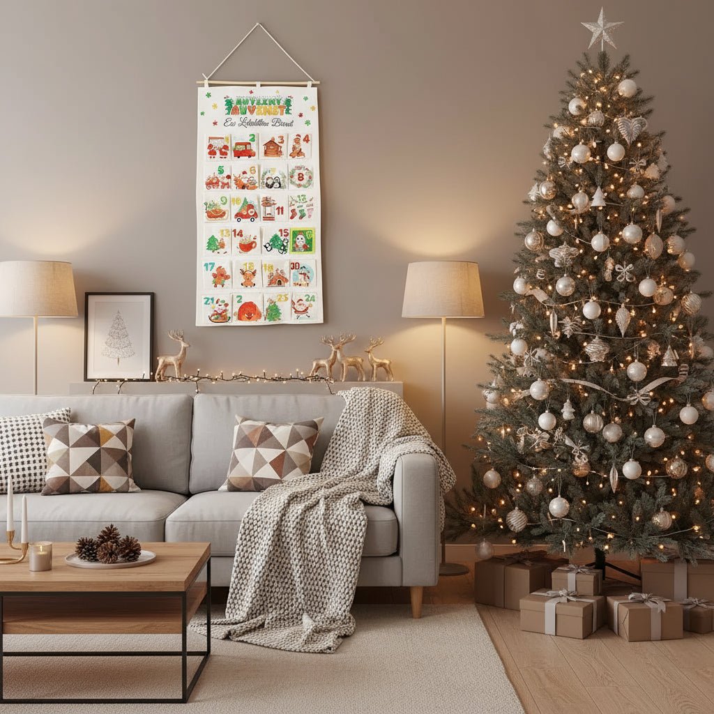 CREAFEST – DIY Advent calendar made of fabric with 24 pockets for Christmas