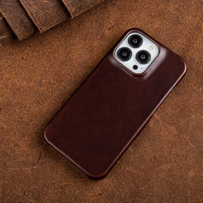 WAXEDHIDE – Premium Genuine Leather MagSafe iPhone Case with Oil-Wax Coating