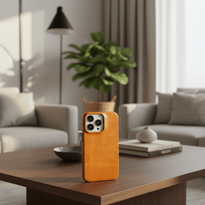 WAXEDHIDE – Premium Genuine Leather MagSafe iPhone Case with Oil-Wax Coating