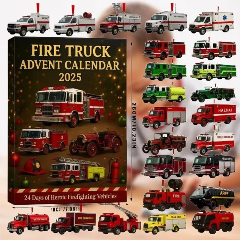 FIRESPARK 2025 – 24-day fire truck advent calendar for children with festive countdown