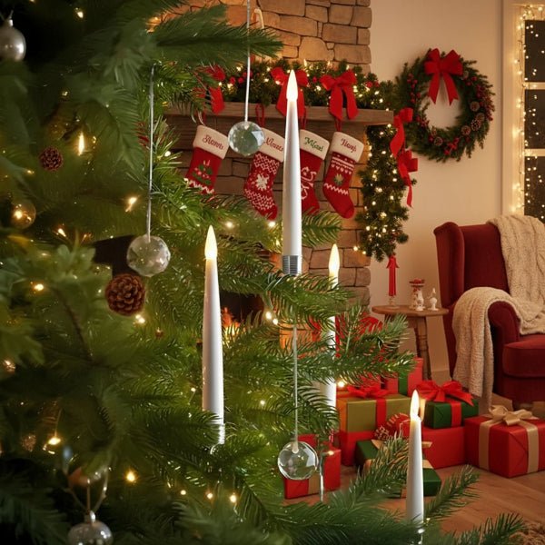 LUMITWIG – LED candle set without flame for Christmas trees & festive decorations