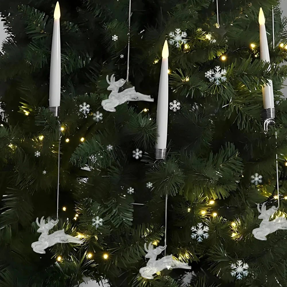 LUMITWIG – LED candle set without flame for Christmas trees & festive decorations