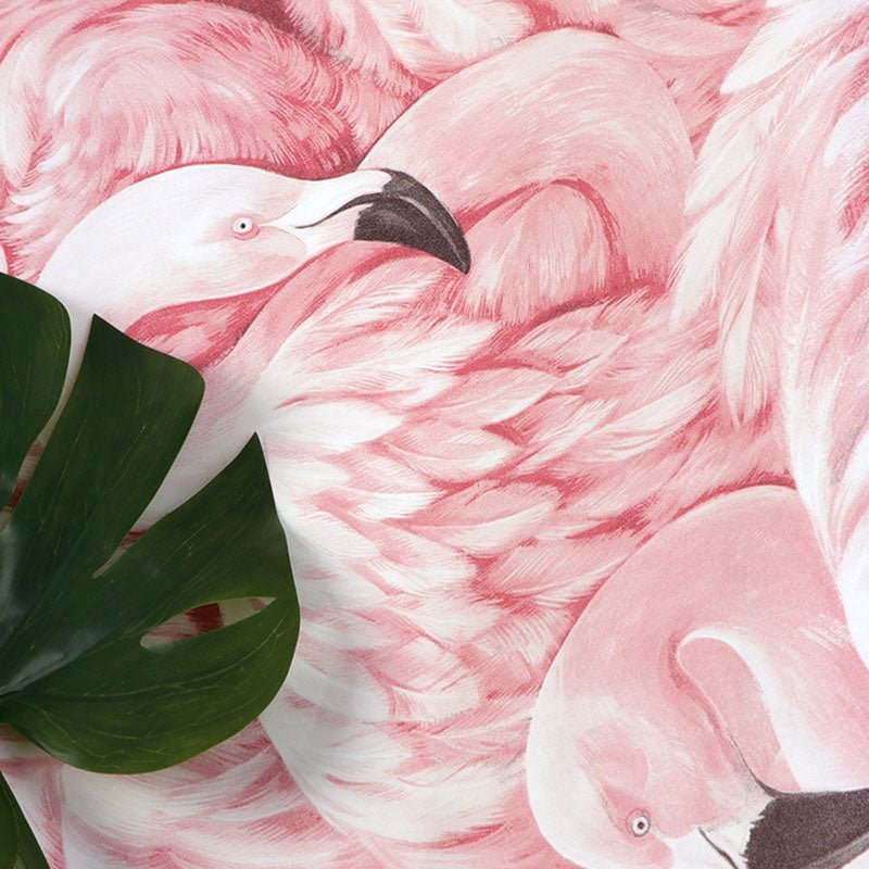 TROPICBLOSSOM – Flamingo Rose Wallpaper for Bedroom Walls, 10 m x 52 cm