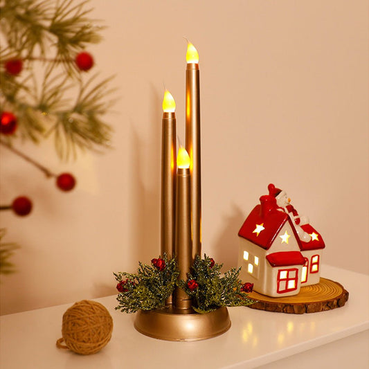 CANDLEX – Flameless LED Christmas Candles with Realistic Flickering Light