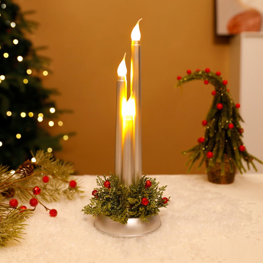 CANDLEX – Flameless LED Christmas Candles with Realistic Flickering Light