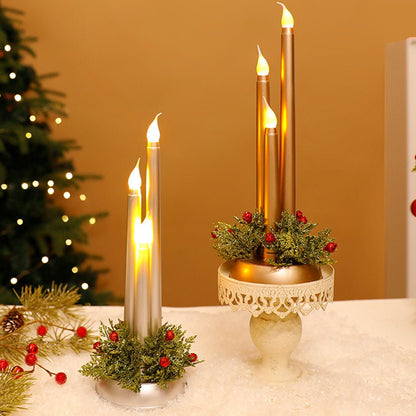 CANDLEX – Flameless LED Christmas Candles with Realistic Flickering Light