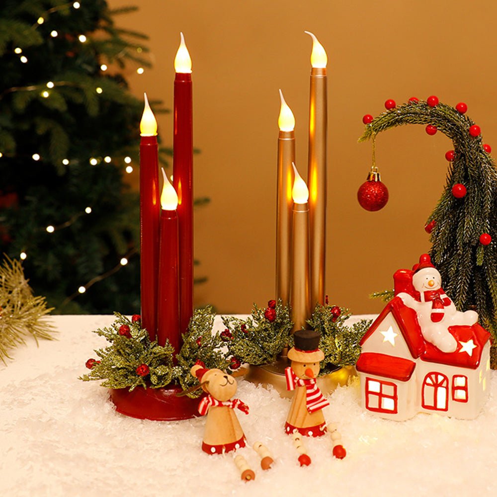 CANDLEX – Flameless LED Christmas Candles with Realistic Flickering Light