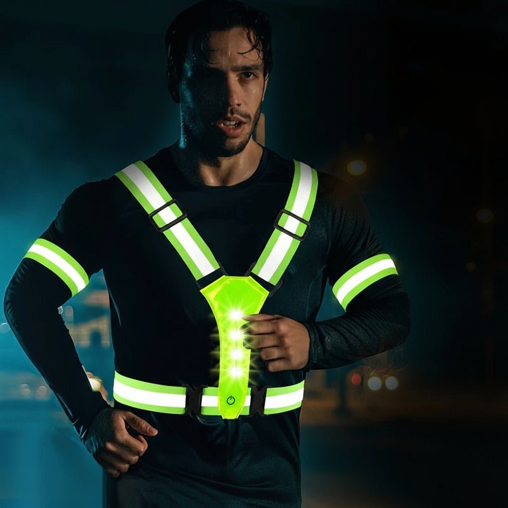 STAYLIT – USB Rechargeable LED Vest for Running, Cycling & Hiking