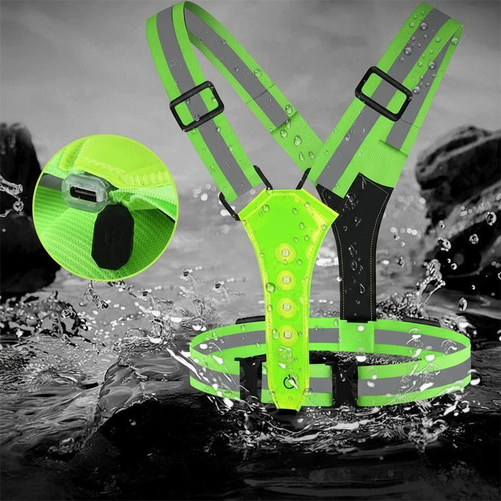 STAYLIT – USB Rechargeable LED Vest for Running, Cycling & Hiking