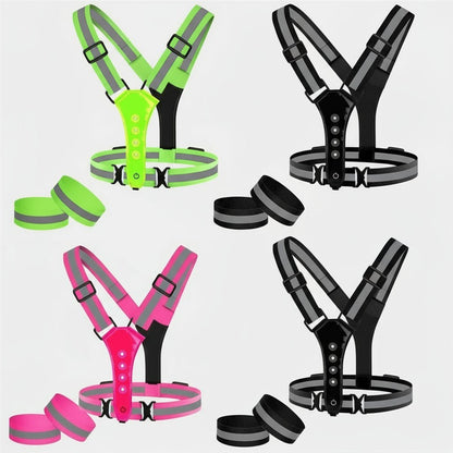 STAYLIT – USB Rechargeable LED Vest for Running, Cycling & Hiking