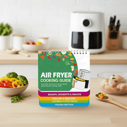 SWIFTFRY – Airfryer Cooking Cheat Sheet for Quick Meal Preparation