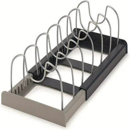 ORGANISET – Adjustable Metal Kitchen Shelf with Non-Slip Feet