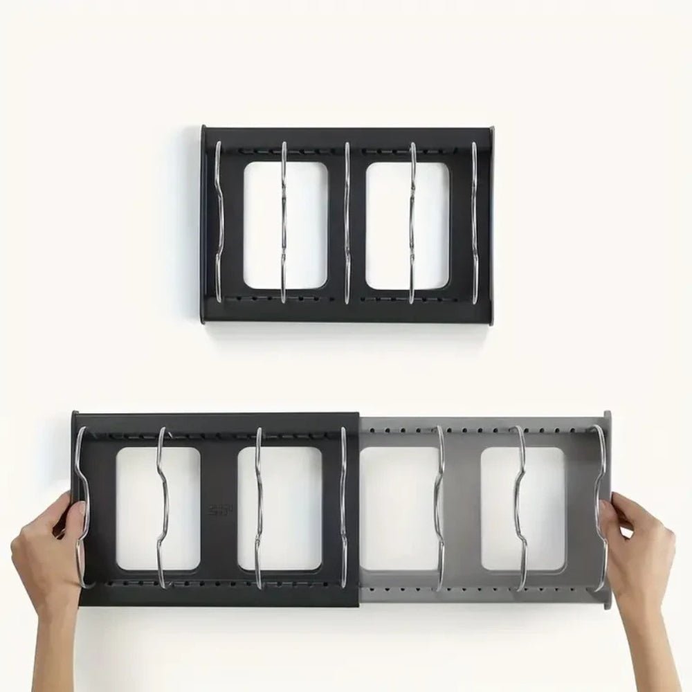 ORGANISET – Adjustable Metal Kitchen Shelf with Non-Slip Feet