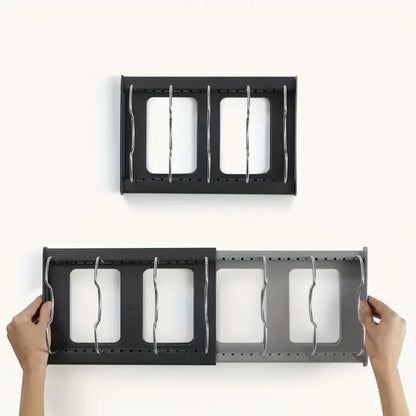 ORGANISET – Adjustable Metal Kitchen Shelf with Non-Slip Feet