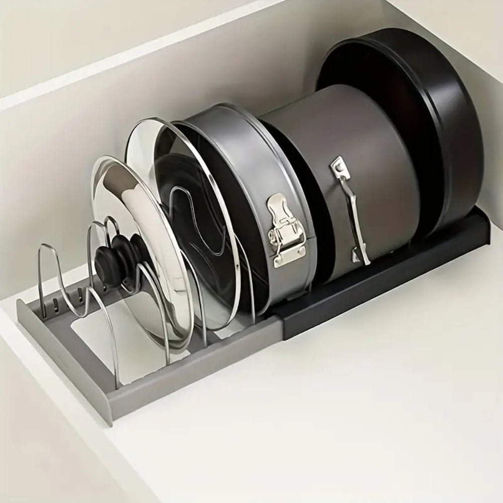 ORGANISET – Adjustable Metal Kitchen Shelf with Non-Slip Feet