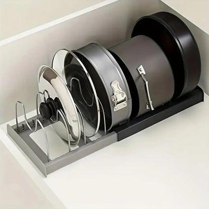ORGANISET – Adjustable Metal Kitchen Shelf with Non-Slip Feet
