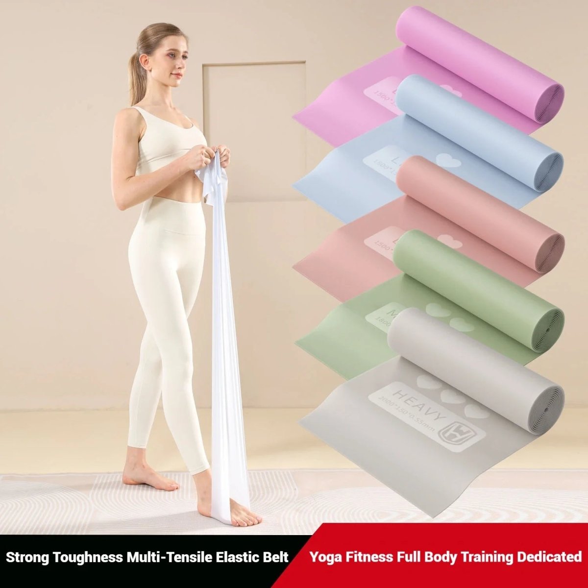 CORESTRAP – Stretch resistance band for yoga and fitness beginners