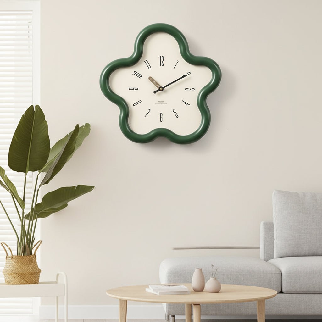 FLORAPULSE – 3D Flower Pendulum Wall Clock with Silent Movement