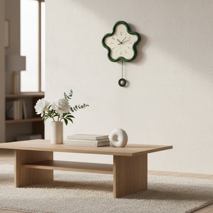 FLORAPULSE – 3D Flower Pendulum Wall Clock with Silent Movement
