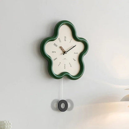 FLORAPULSE – 3D Flower Pendulum Wall Clock with Silent Movement