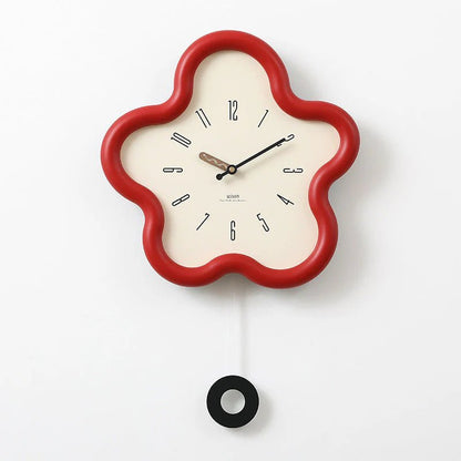 FLORAPULSE – 3D Flower Pendulum Wall Clock with Silent Movement