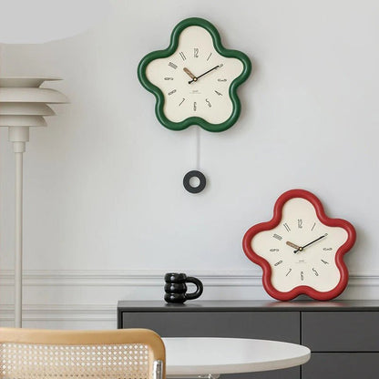 FLORAPULSE – 3D Flower Pendulum Wall Clock with Silent Movement
