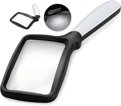 SICHTPLUS – Hand magnifier with 3x magnification and LED lighting