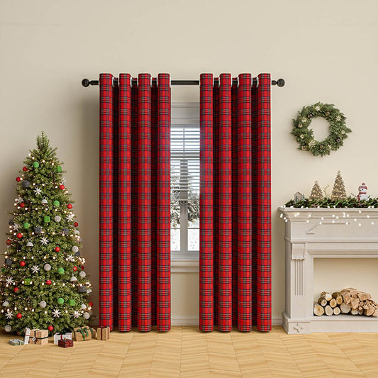 HEARTHVIEW – Classic check curtains for winter comfort