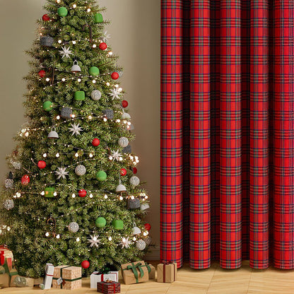 HEARTHVIEW – Classic check curtains for winter comfort
